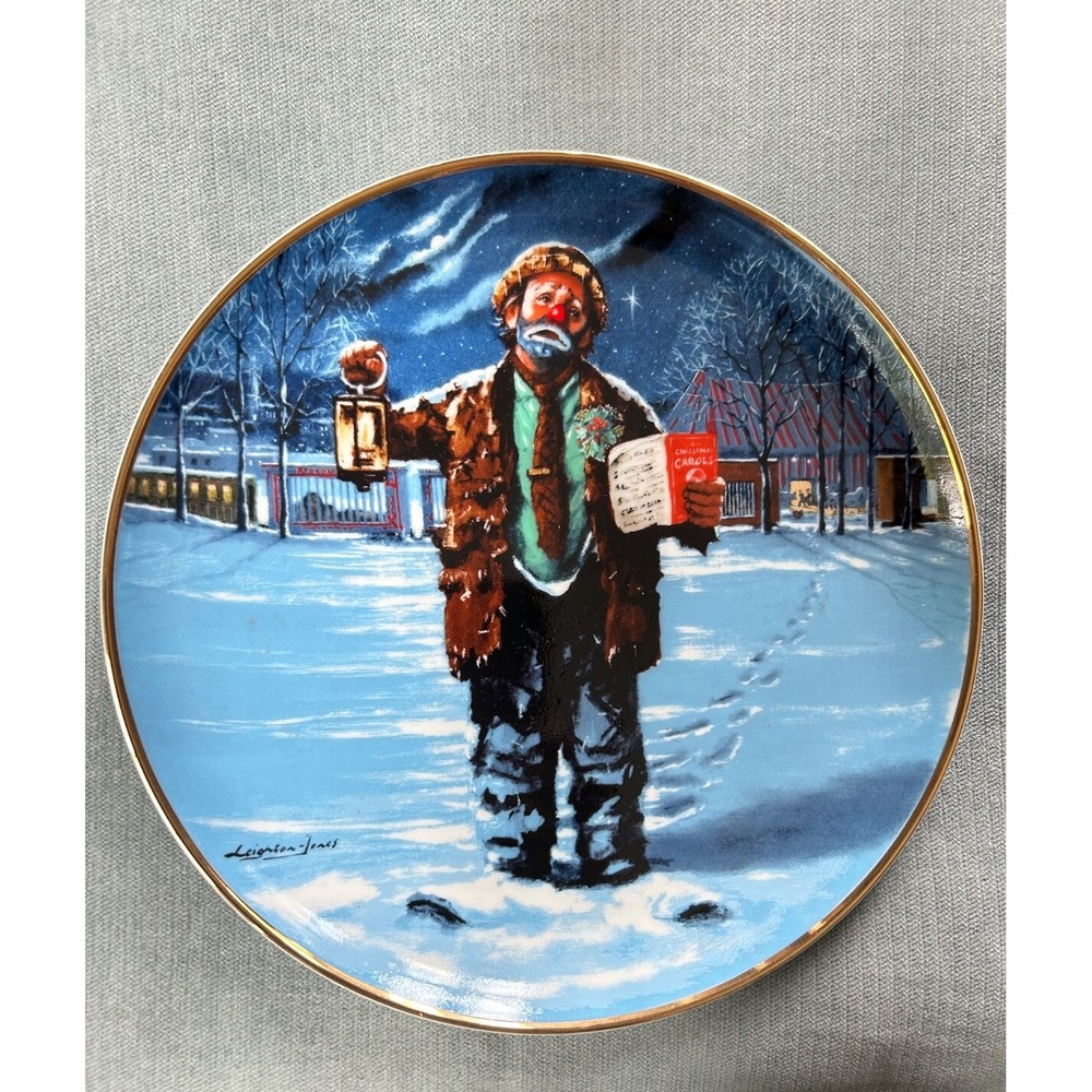 Emmett Kelly Original Circus Collection First Edition Plate "Christmas Carol"